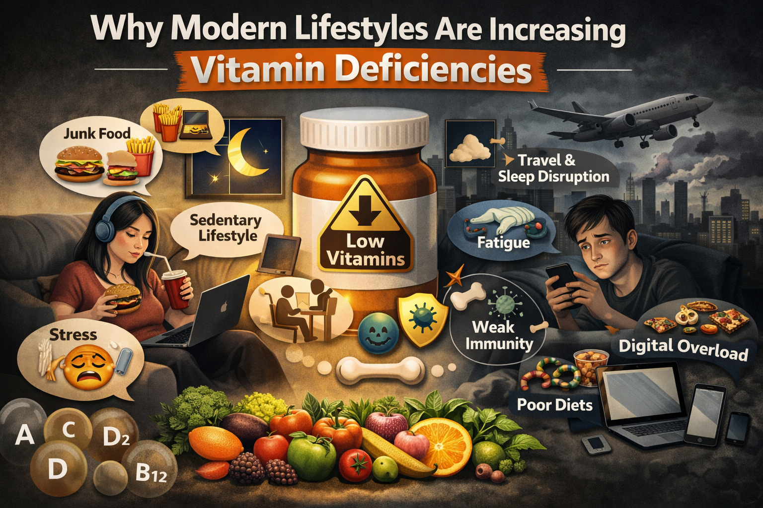 Why Modern Lifestyles Are Increasing Vitamin Deficiencies?