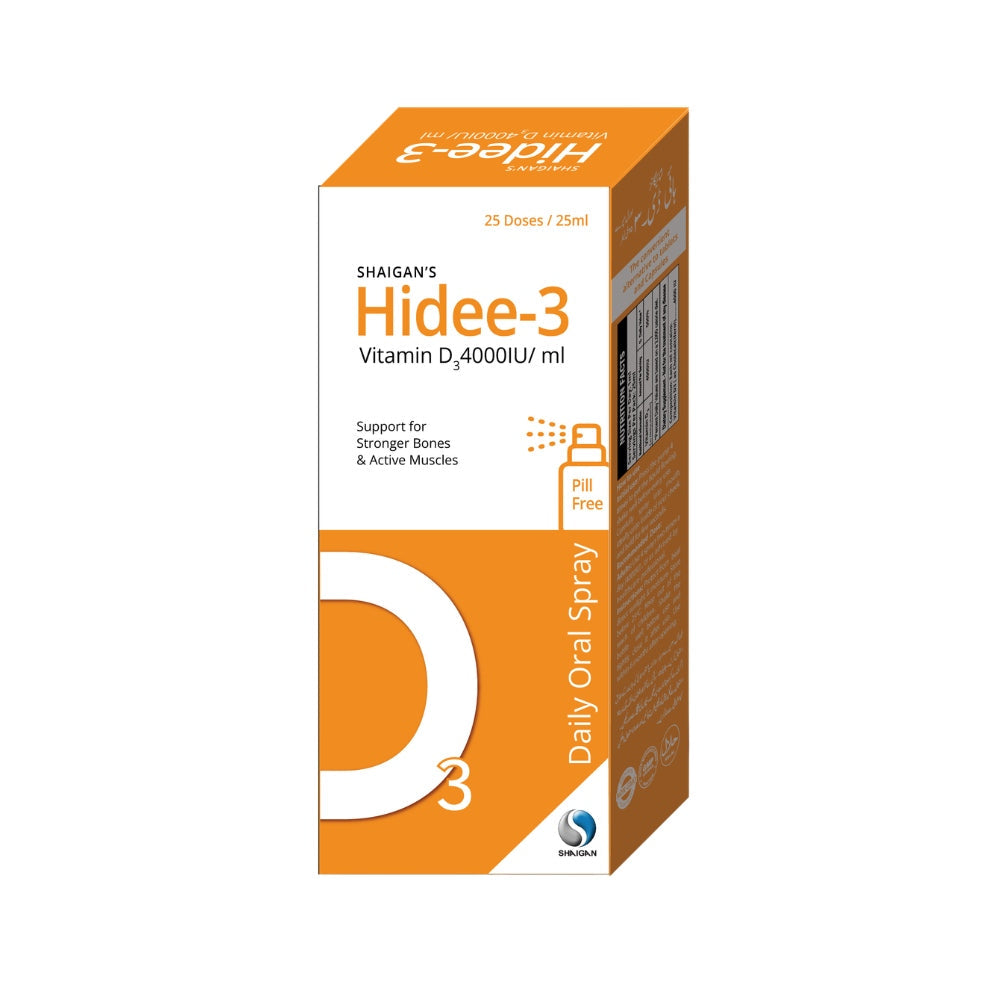Shaigan's Hidee-3 Vitamin D3 Daily Oral Spray 25 ml Shaigan Health Care