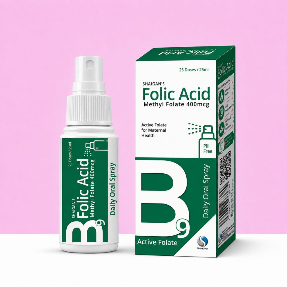 Shaigan’s Folic Acid Oral Spray Pakistan Shaigan Health Care