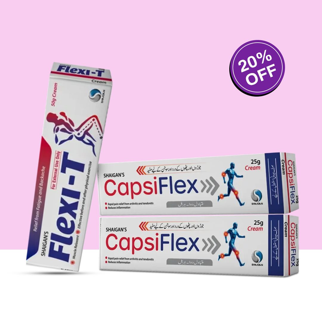 Bundle of 2 Capsiflex + 1 Flexi-T for Joint & muscle pain relief