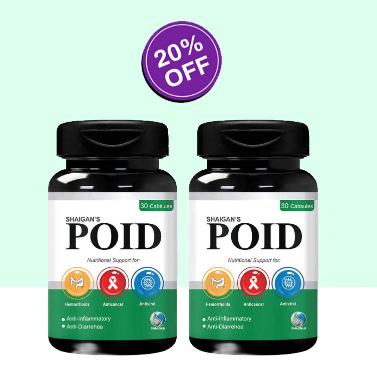 POID Bundle of 2 | Best Gut Health, Hemorrhoids & Constipation Tablets in Pakistan Shaigan Healthcare