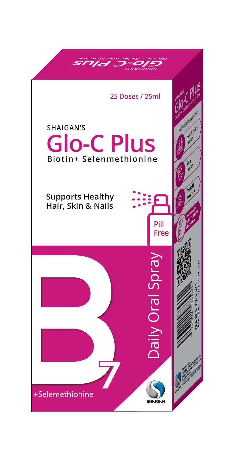 Shaigan's Glo-C Plus | Biotin+ Selenmethionine | Oral Spray Shaigan Health Care