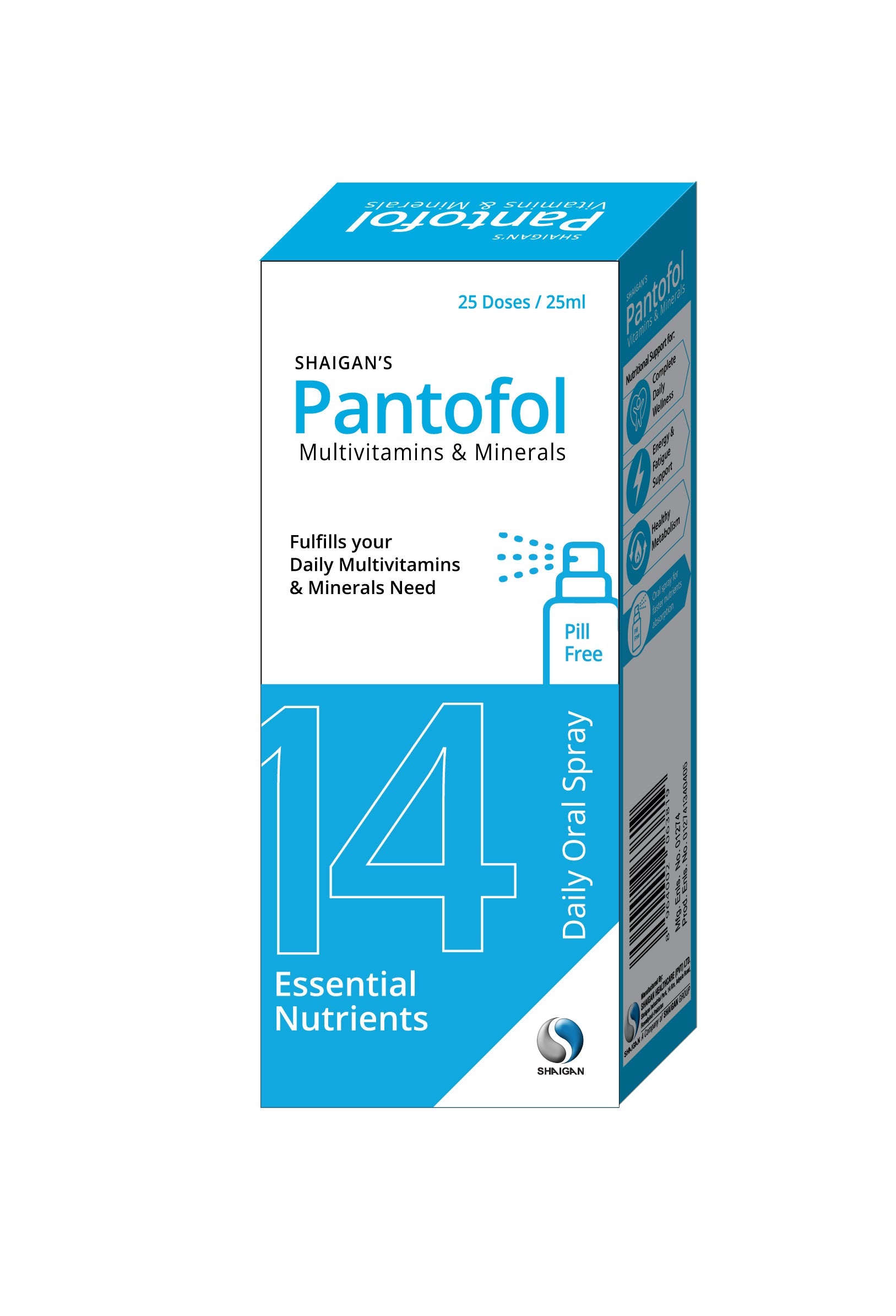Shaigan's Pantofol | Multivitamins & Minerals | Oral Spray Shaigan Health Care