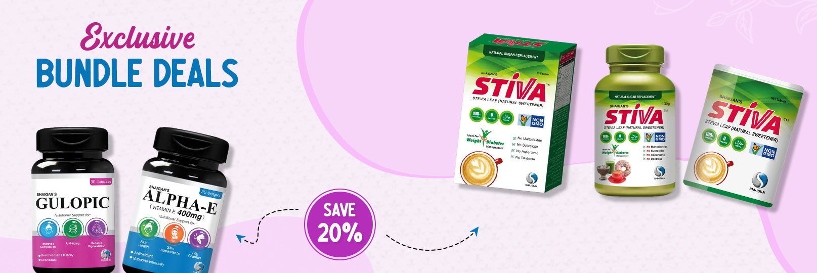 Stiva + Gulopic + Alpha-e Supplements